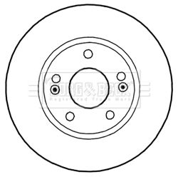 BORG & BECK Тормозной диск BBD5270